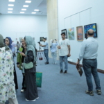 گزارش تصویری نمایشگاه گروهی «آخرین نگاه به نفس‌های زمین» در کوشک باغ هنر